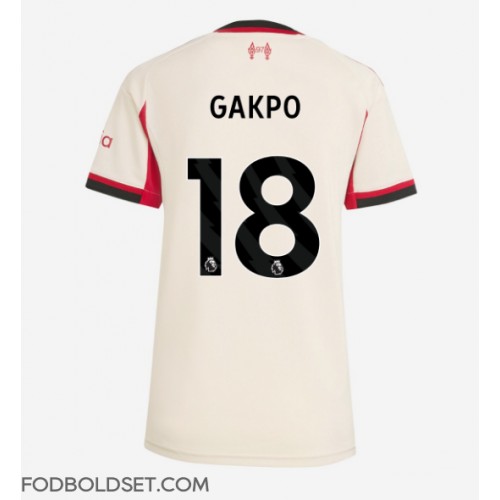 Liverpool Cody Gakpo #18 Udebanetrøje Dame 2025-26 Kortærmet